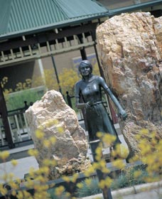 St Barbara Square And Statue - Accommodation in Bendigo 0