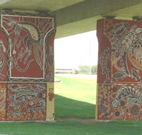 Cowra Bridge Pylons - Accommodation in Bendigo