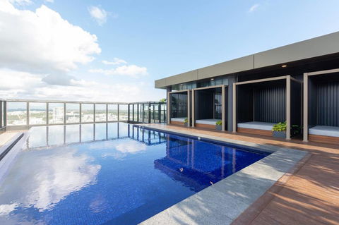 Japanese Style Waterfront Apt Wt Rooftop Pool - Accommodation in Bendigo 10